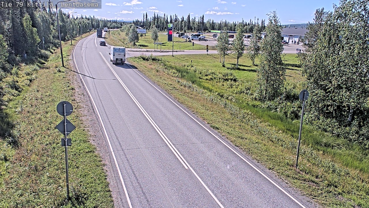 Weather Camera Image Väg 79 Kittilä, Lentoasema, Kittilä, Lappi
