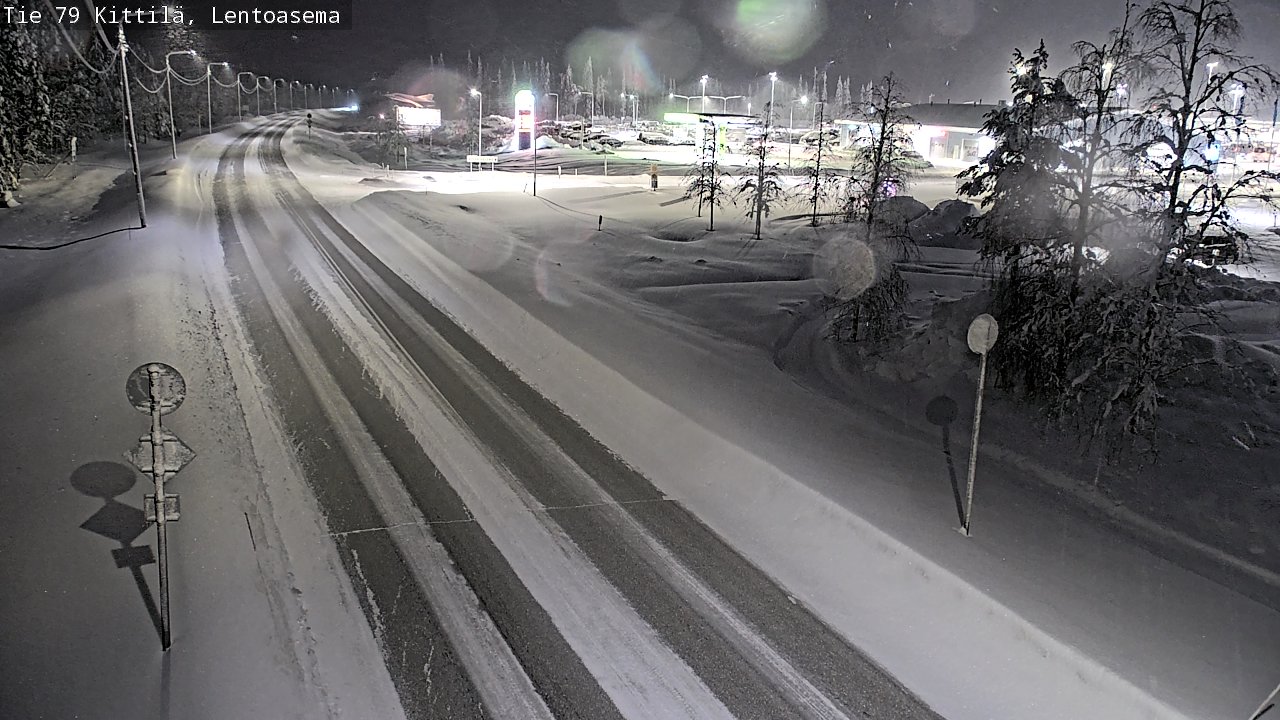 Weather Camera Image Road 79 Kittilä, Lentoasema, Kittilä, Lappi