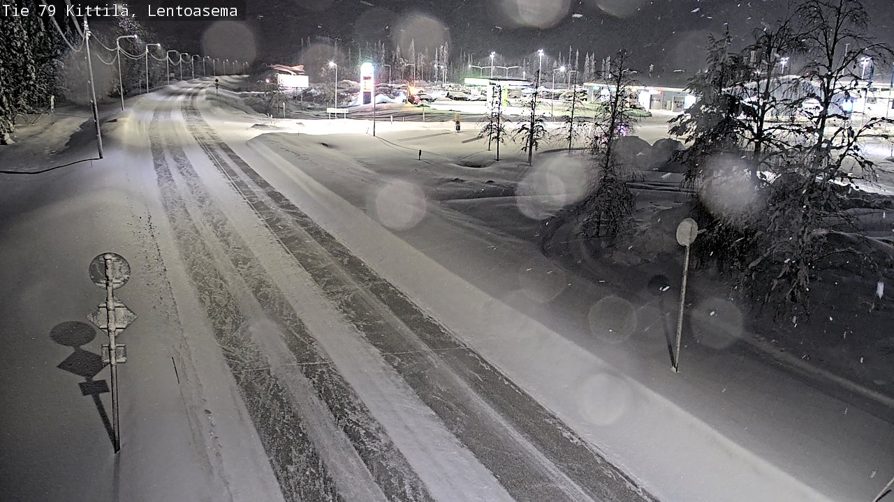 Weather Camera Image Road 79 Kittilä, Lentoasema, Kittilä, Lappi
