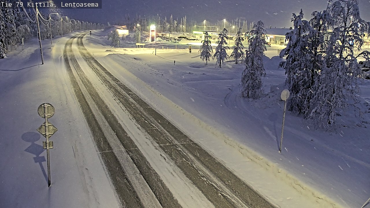 Weather Camera Image Road 79 Kittilä, Lentoasema, Kittilä, Lappi