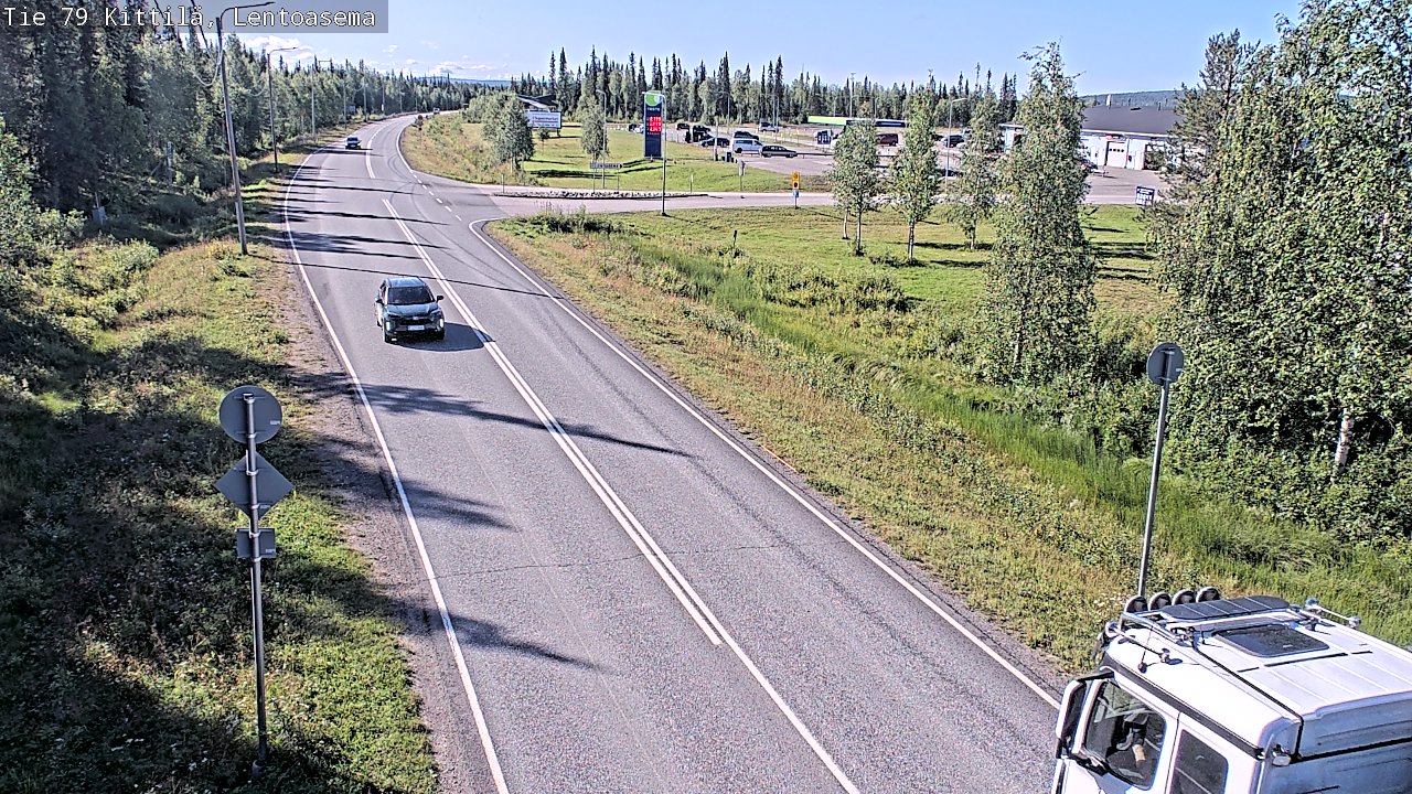 Weather Camera Image Väg 79 Kittilä, Lentoasema, Kittilä, Lappi