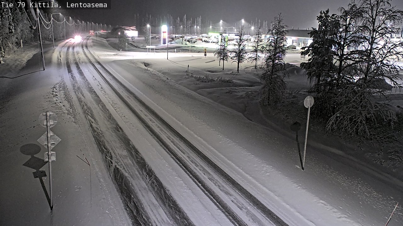 Weather Camera Image Väg 79 Kittilä, Lentoasema, Kittilä, Lappi