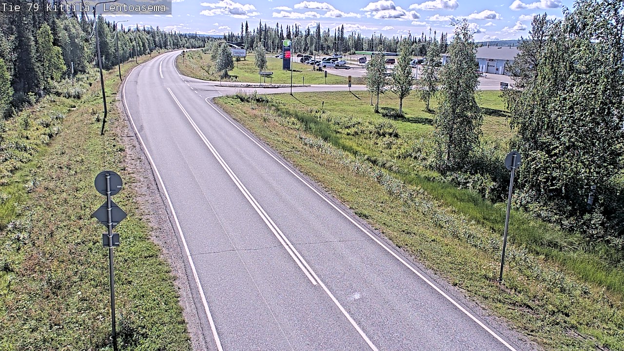 Weather Camera Image Väg 79 Kittilä, Lentoasema, Kittilä, Lappi