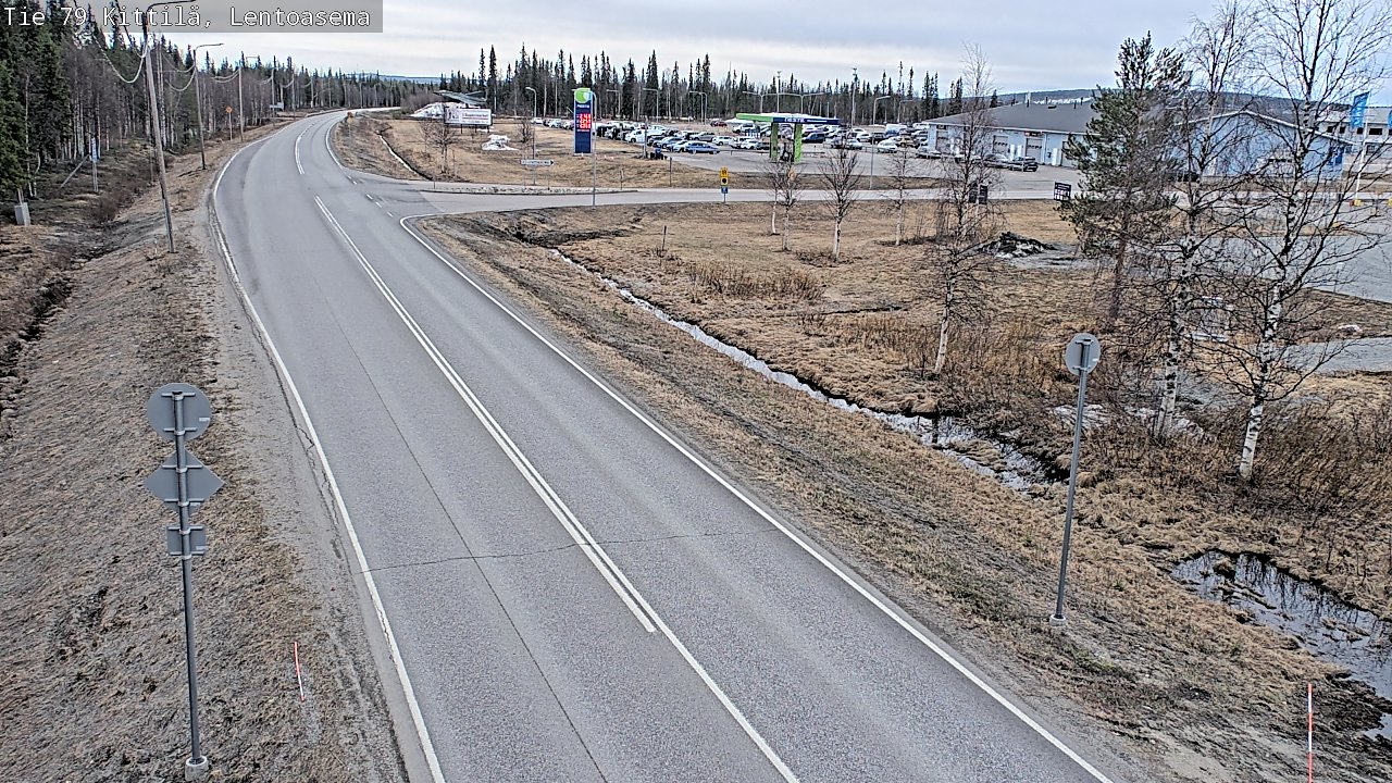 Kelikamerat Kuva Tie 79 Kittilä, Lentoasema, Kittilä, Lappi