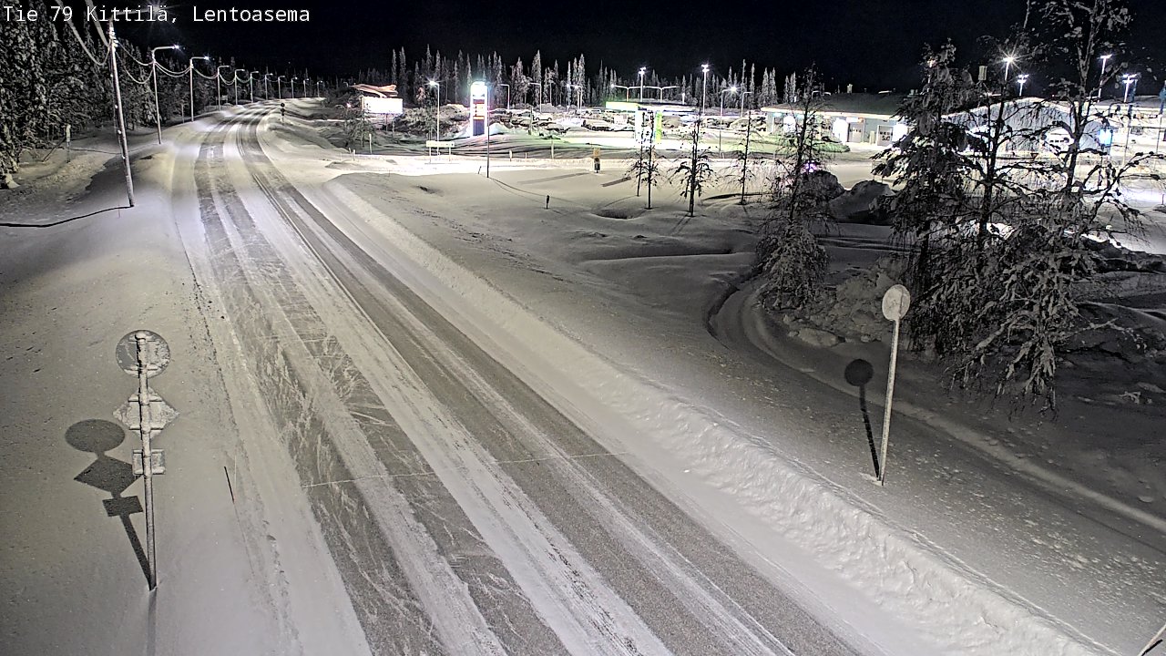 Weather Camera Image Väg 79 Kittilä, Lentoasema, Kittilä, Lappi