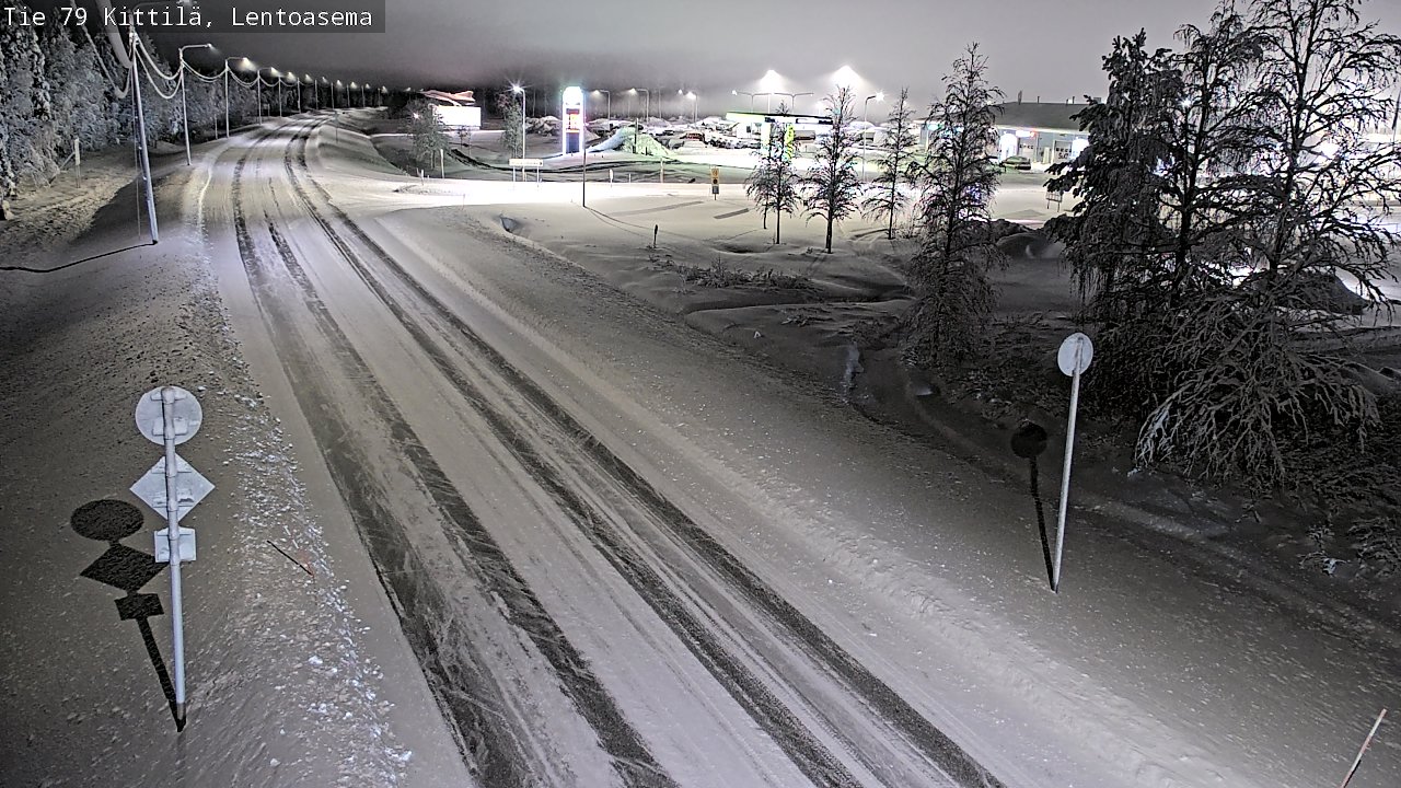 Weather Camera Image Väg 79 Kittilä, Lentoasema, Kittilä, Lappi