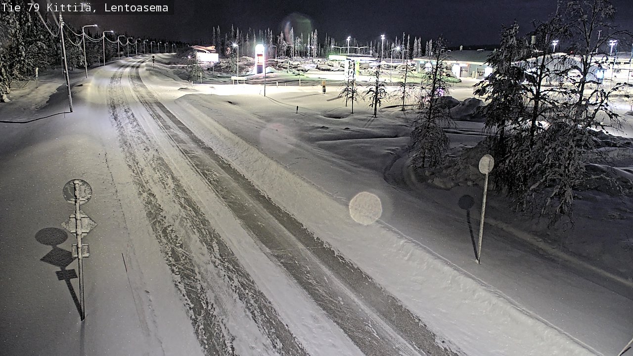 Weather Camera Image Road 79 Kittilä, Lentoasema, Kittilä, Lappi