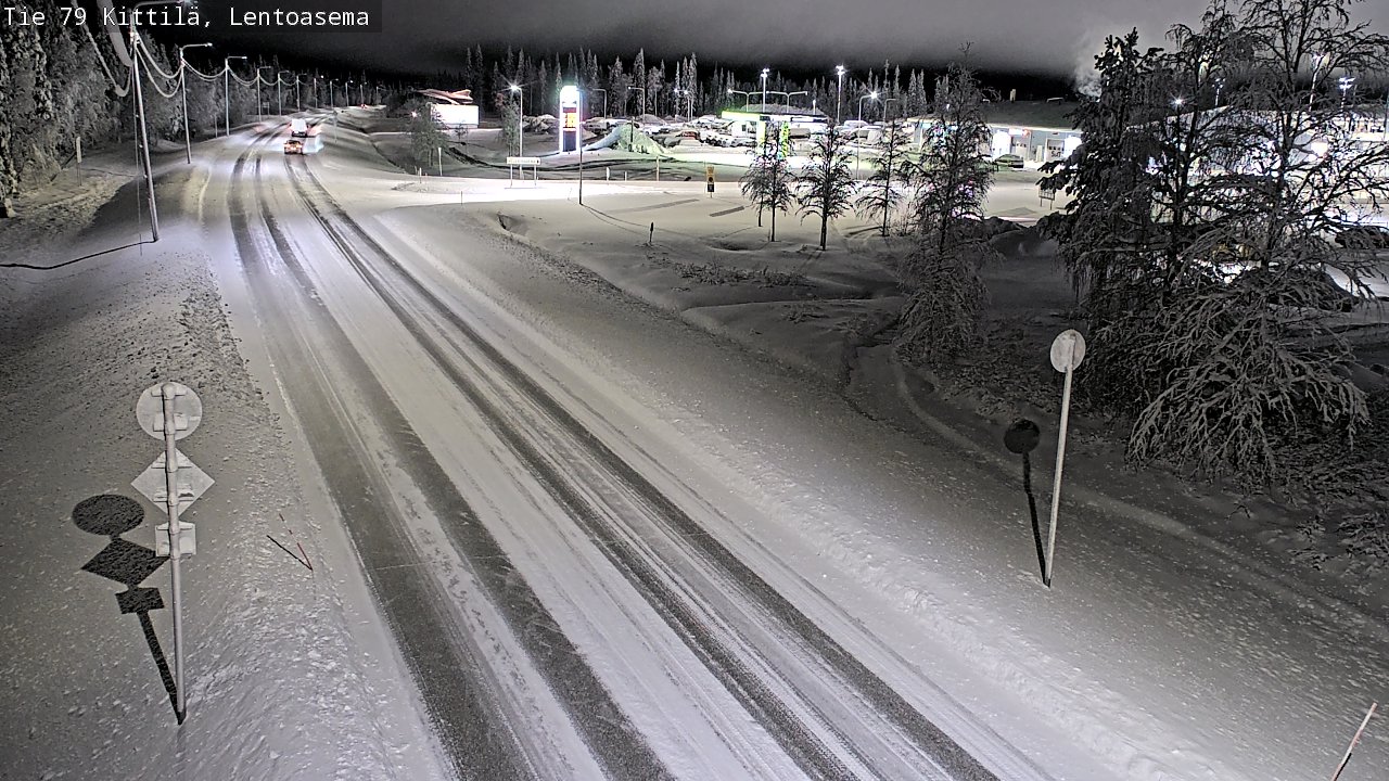 Weather Camera Image Väg 79 Kittilä, Lentoasema, Kittilä, Lappi