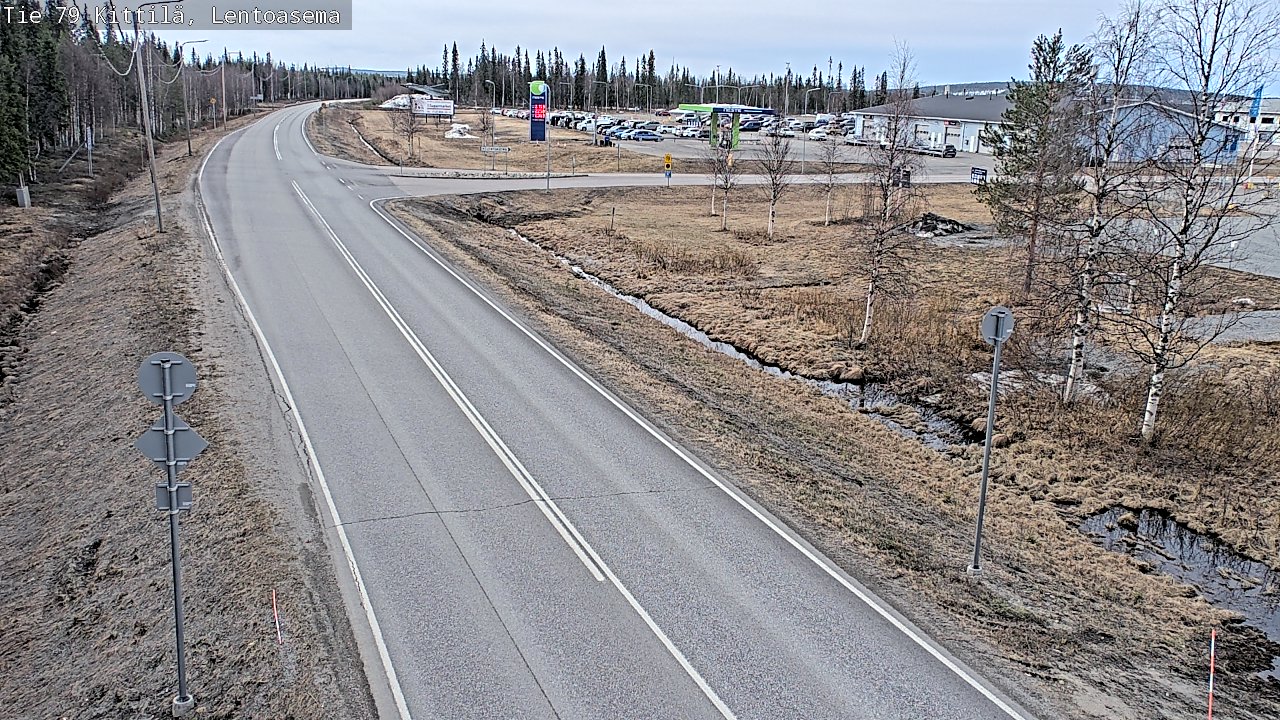 Kelikamerat Kuva Tie 79 Kittilä, Lentoasema, Kittilä, Lappi