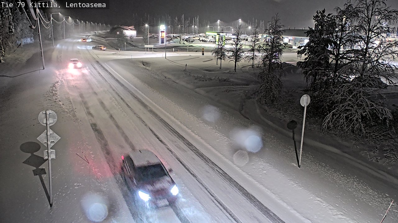 Weather Camera Image Väg 79 Kittilä, Lentoasema, Kittilä, Lappi