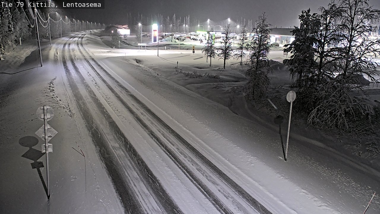 Weather Camera Image Väg 79 Kittilä, Lentoasema, Kittilä, Lappi