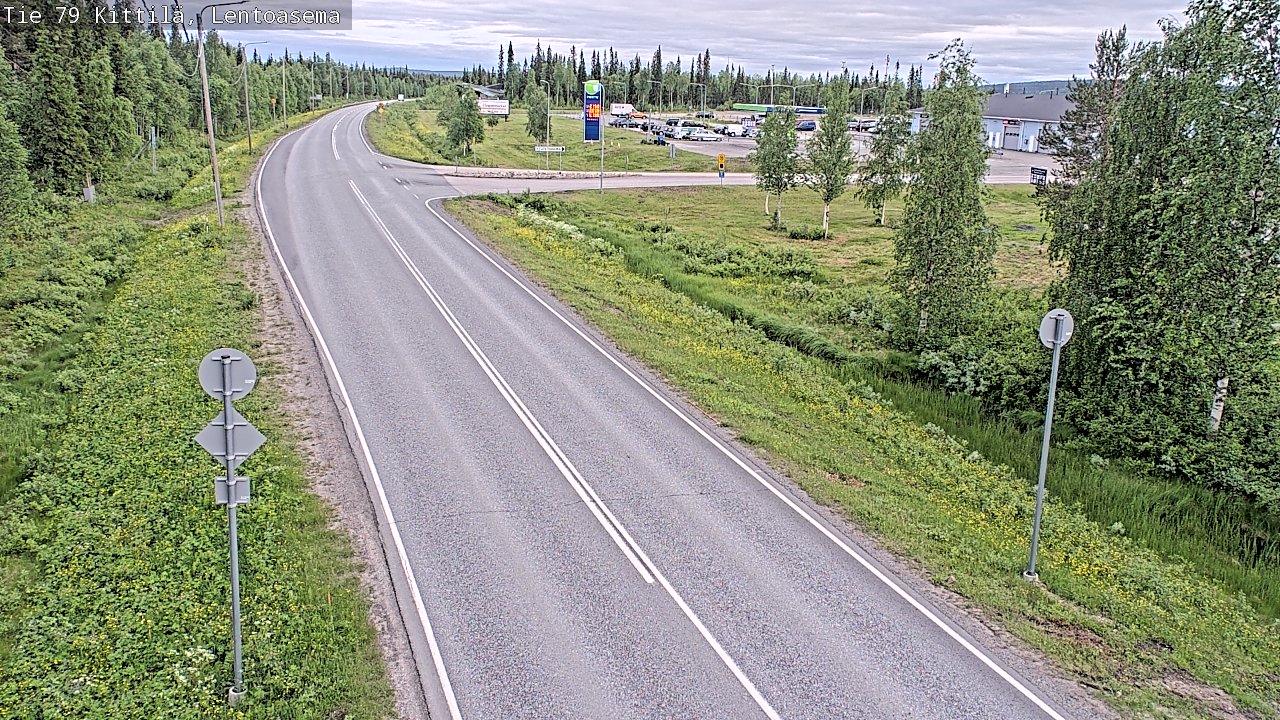 Kelikamerat Kuva Tie 79 Kittilä, Lentoasema, Kittilä, Lappi