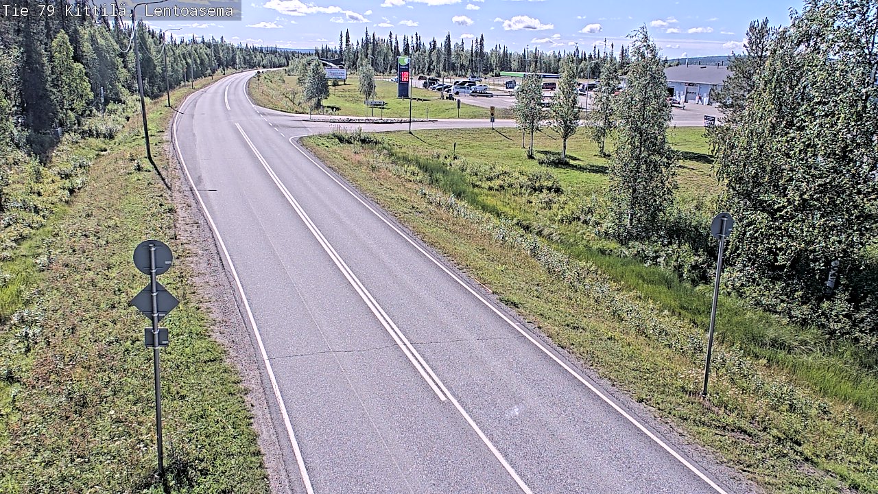 Weather Camera Image Väg 79 Kittilä, Lentoasema, Kittilä, Lappi
