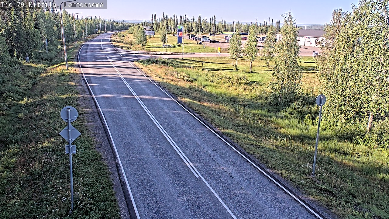 Weather Camera Image Väg 79 Kittilä, Lentoasema, Kittilä, Lappi