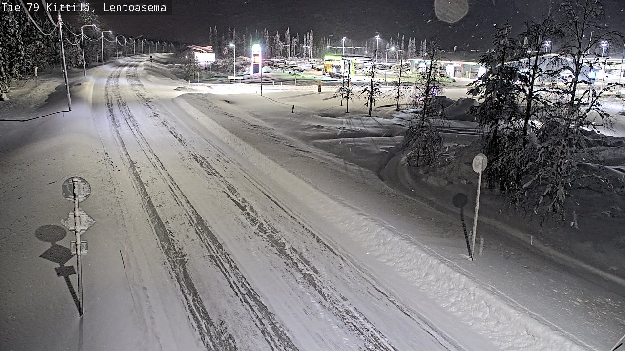 Weather Camera Image Väg 79 Kittilä, Lentoasema, Kittilä, Lappi