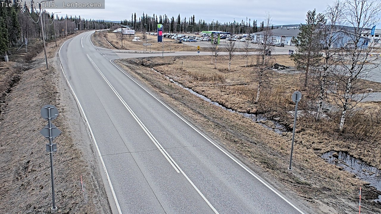 Kelikamerat Kuva Tie 79 Kittilä, Lentoasema, Kittilä, Lappi