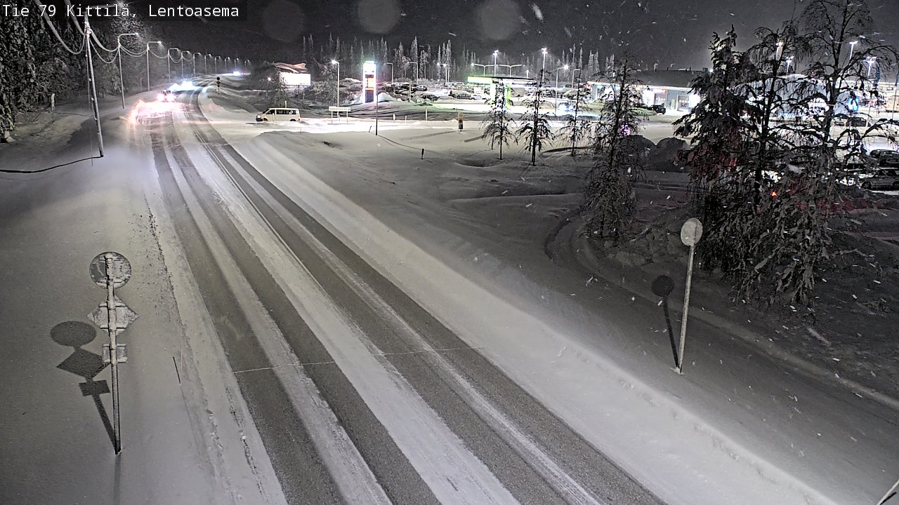 Weather Camera Image Road 79 Kittilä, Lentoasema, Kittilä, Lappi