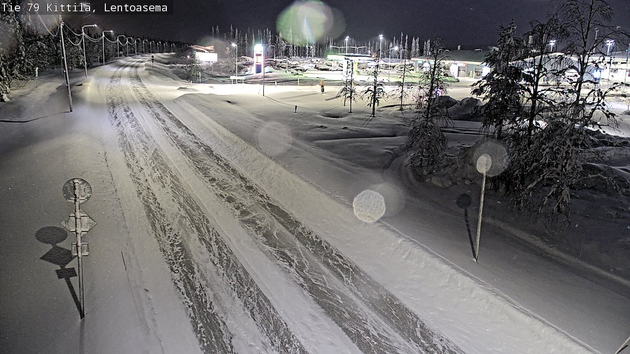 Weather Camera Image Road 79 Kittilä, Lentoasema, Kittilä, Lappi