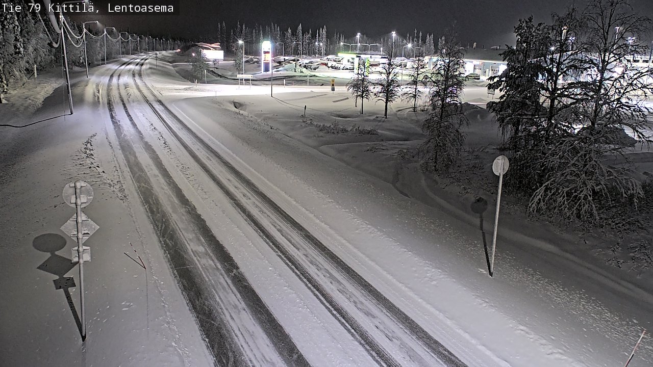 Weather Camera Image Väg 79 Kittilä, Lentoasema, Kittilä, Lappi