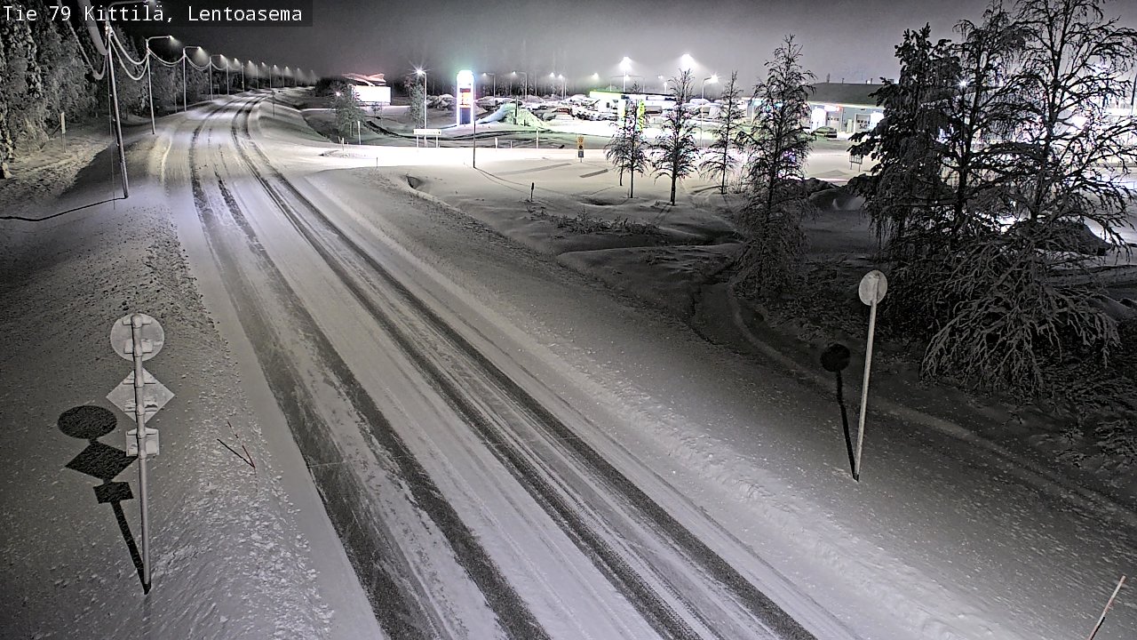 Weather Camera Image Väg 79 Kittilä, Lentoasema, Kittilä, Lappi