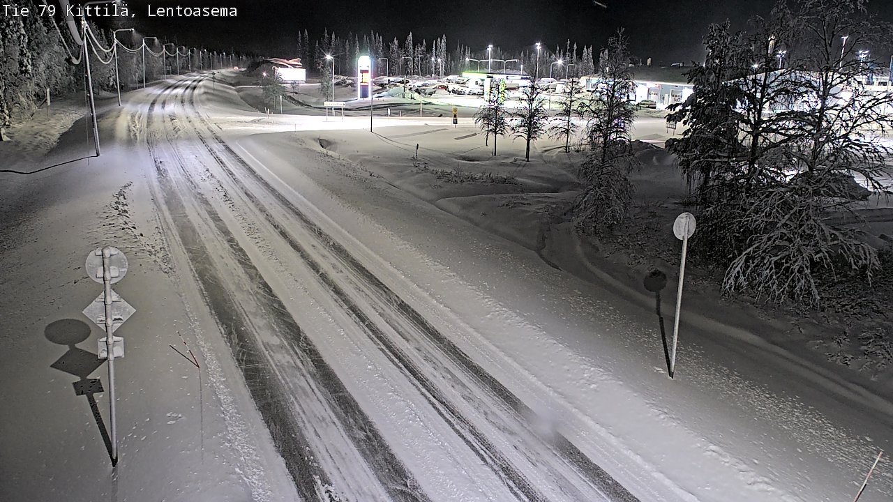 Weather Camera Image Väg 79 Kittilä, Lentoasema, Kittilä, Lappi