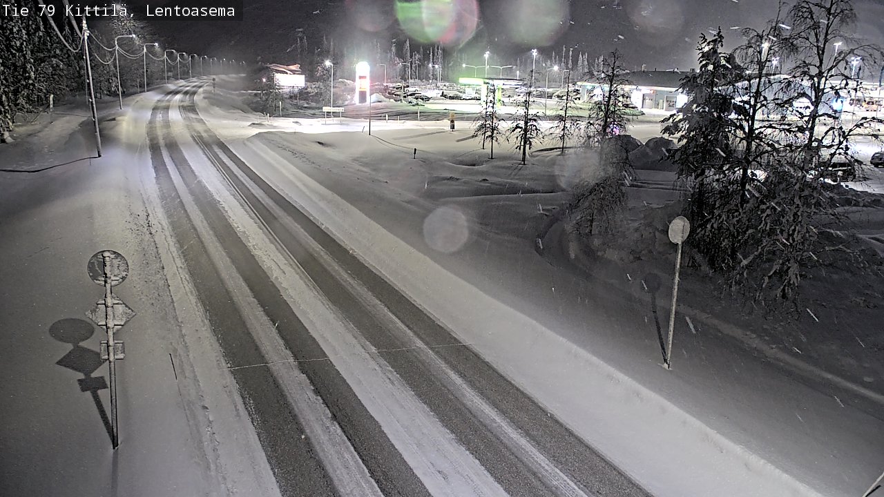 Weather Camera Image Road 79 Kittilä, Lentoasema, Kittilä, Lappi
