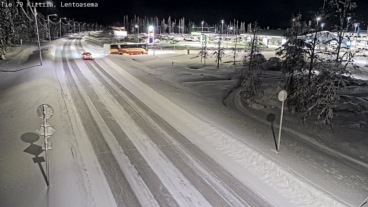 Weather Camera Image Väg 79 Kittilä, Lentoasema, Kittilä, Lappi