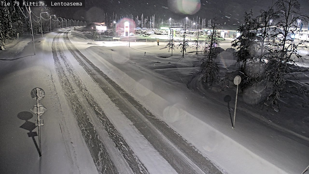 Weather Camera Image Road 79 Kittilä, Lentoasema, Kittilä, Lappi