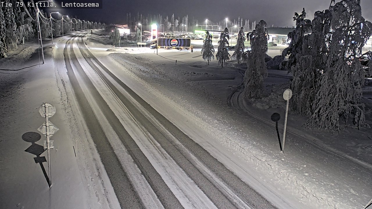Kelikamerat Kuva Tie 79 Kittilä, Lentoasema, Kittilä, Lappi