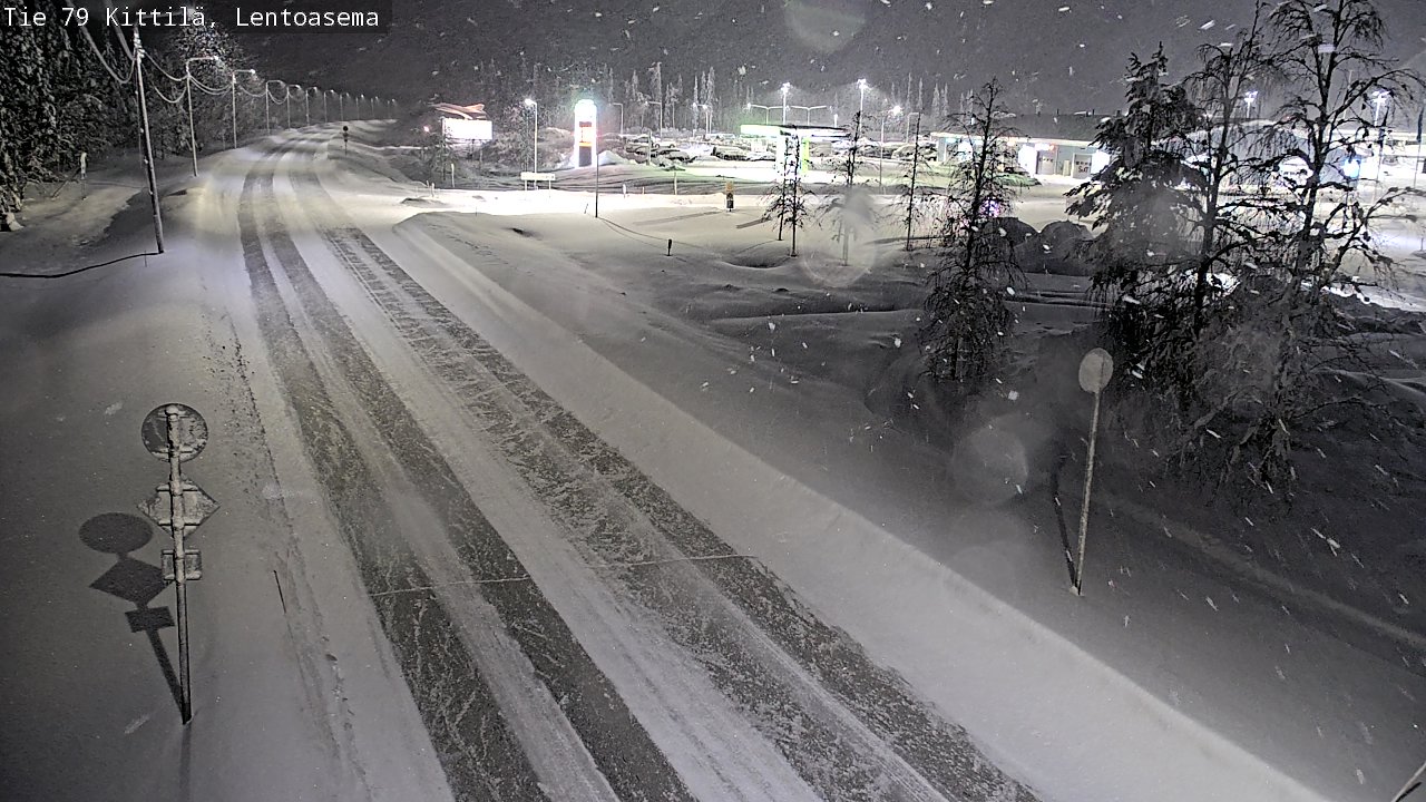 Weather Camera Image Road 79 Kittilä, Lentoasema, Kittilä, Lappi