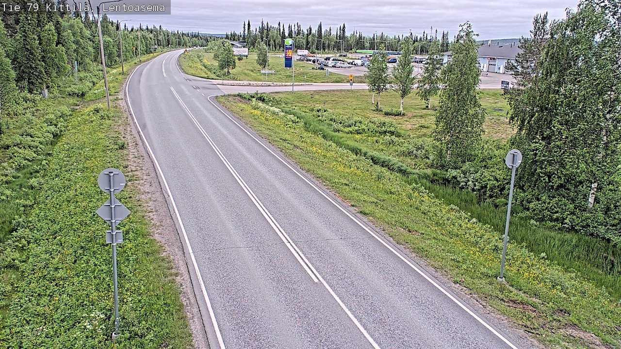 Weather Camera Image Road 79 Kittilä, Lentoasema, Kittilä, Lappi