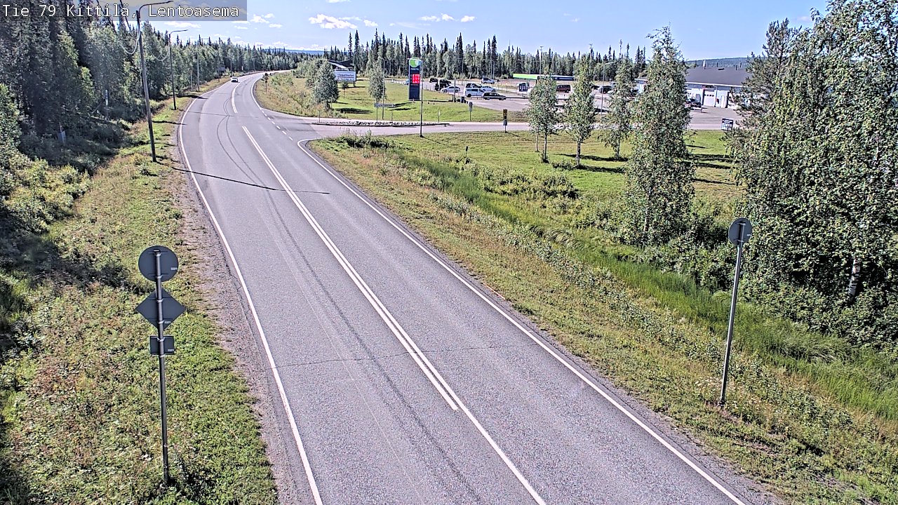 Weather Camera Image Väg 79 Kittilä, Lentoasema, Kittilä, Lappi