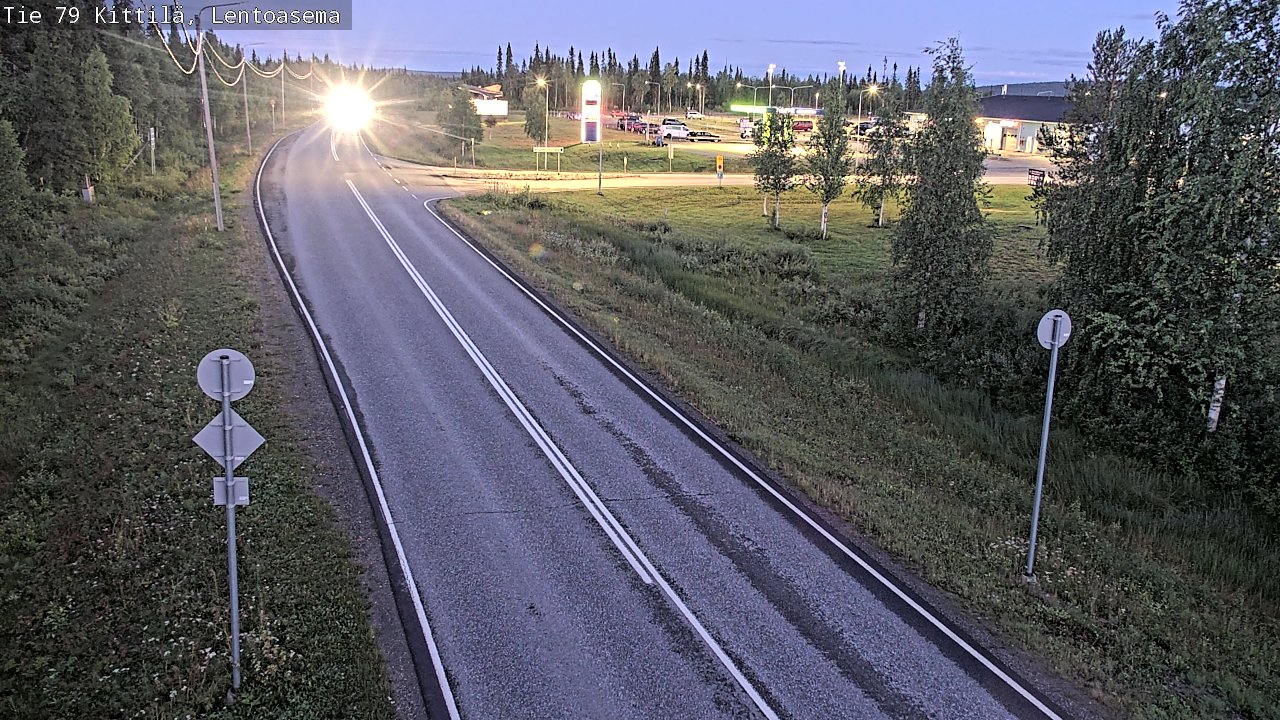 Kelikamerat Kuva Tie 79 Kittilä, Lentoasema, Kittilä, Lappi
