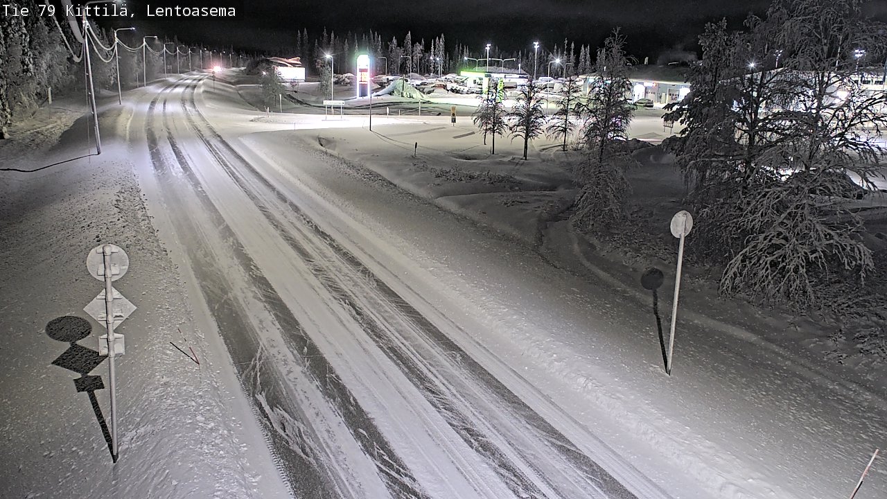 Weather Camera Image Väg 79 Kittilä, Lentoasema, Kittilä, Lappi