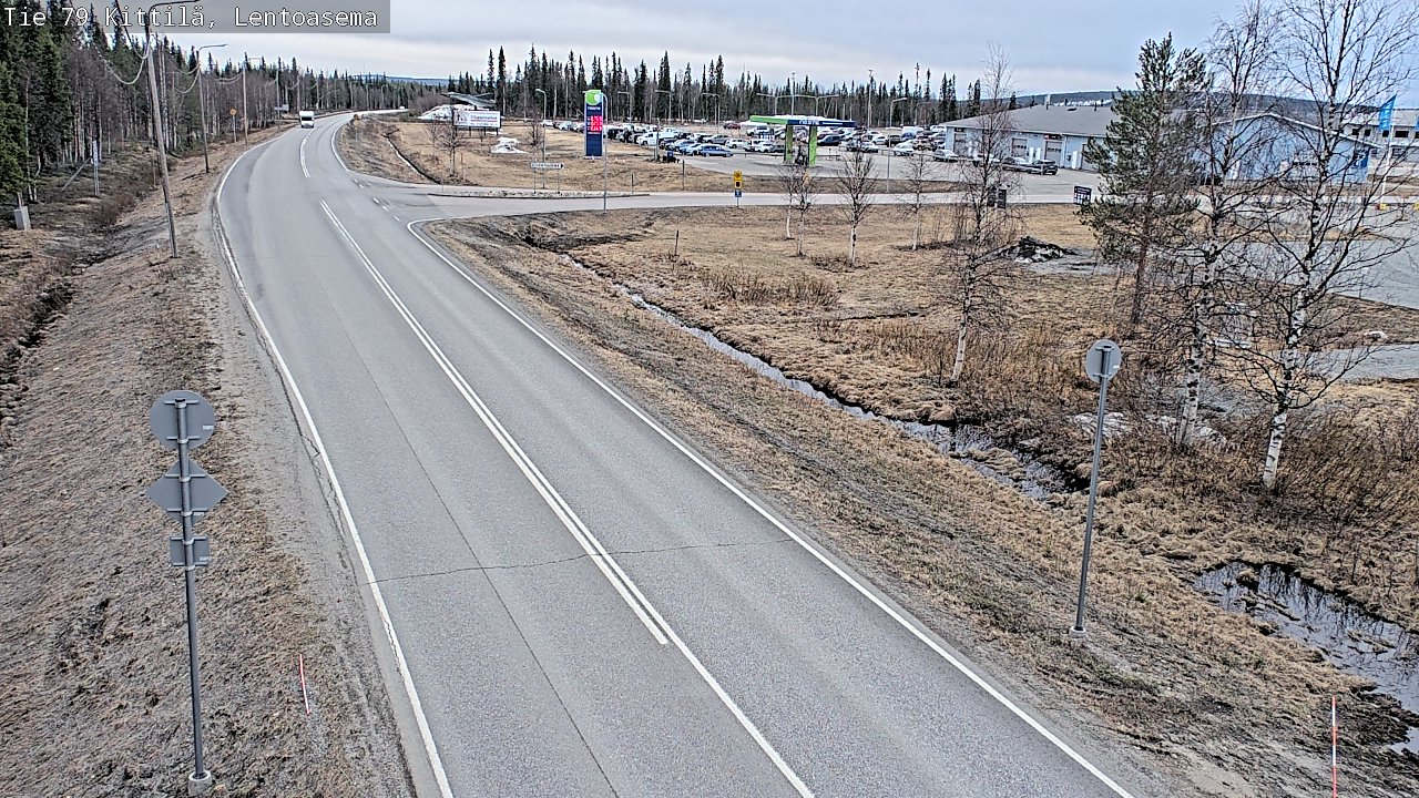 Kelikamerat Kuva Tie 79 Kittilä, Lentoasema, Kittilä, Lappi