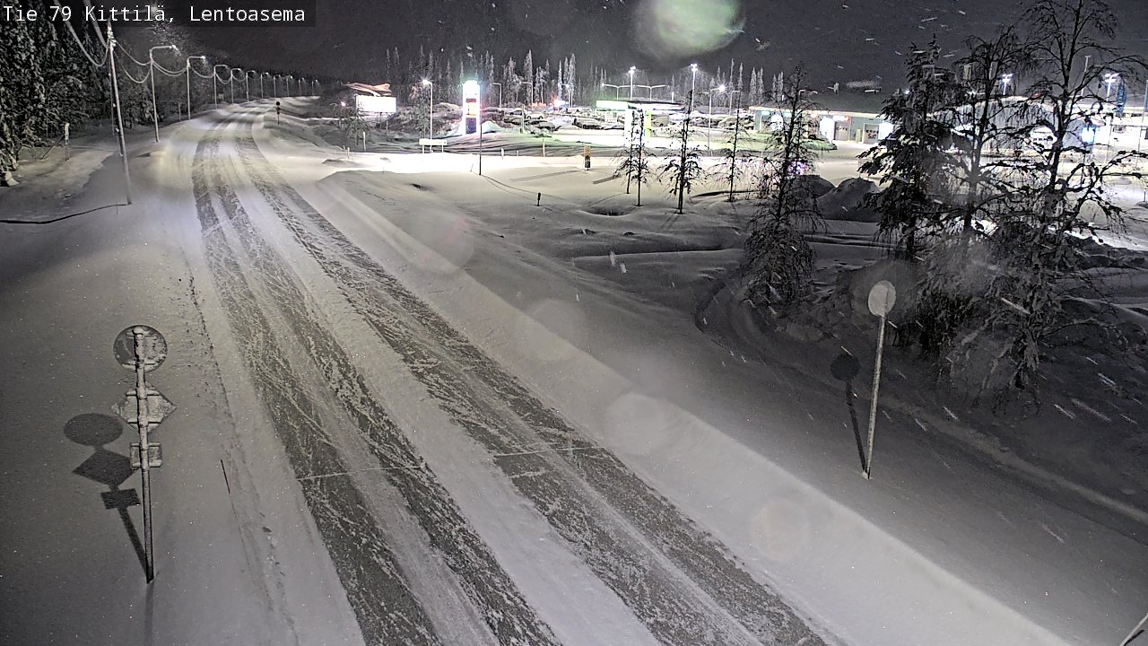 Weather Camera Image Road 79 Kittilä, Lentoasema, Kittilä, Lappi