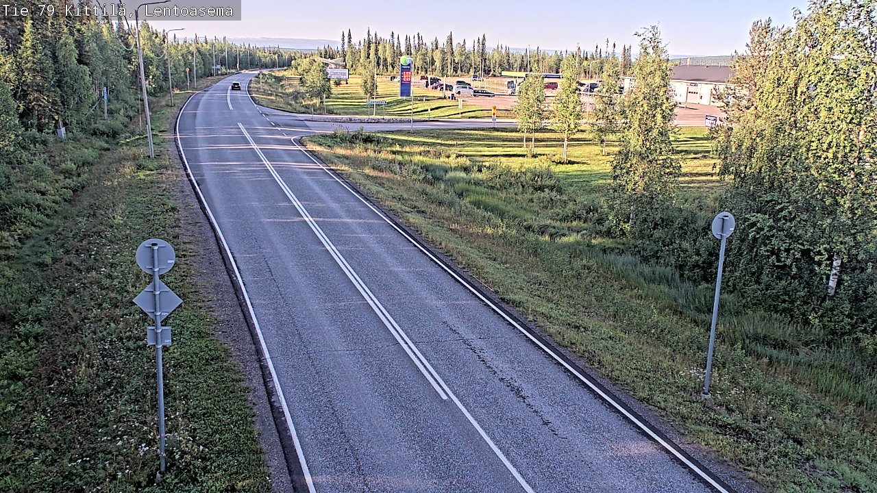 Weather Camera Image Road 79 Kittilä, Lentoasema, Kittilä, Lappi