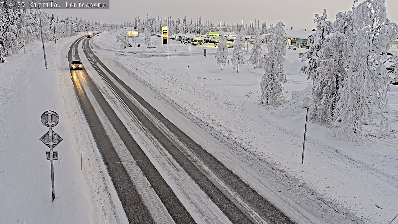 Kelikamerat Kuva Tie 79 Kittilä, Lentoasema, Kittilä, Lappi