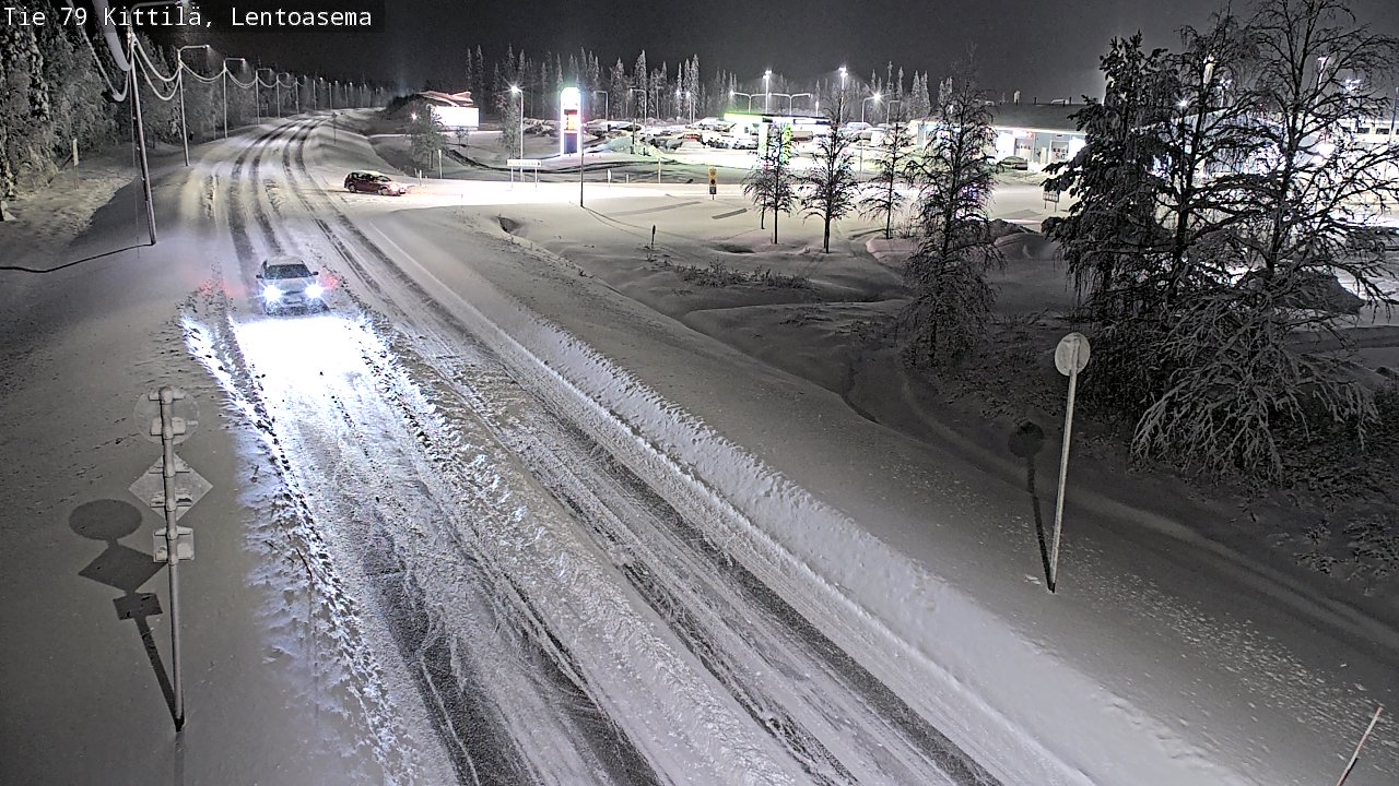 Weather Camera Image Väg 79 Kittilä, Lentoasema, Kittilä, Lappi