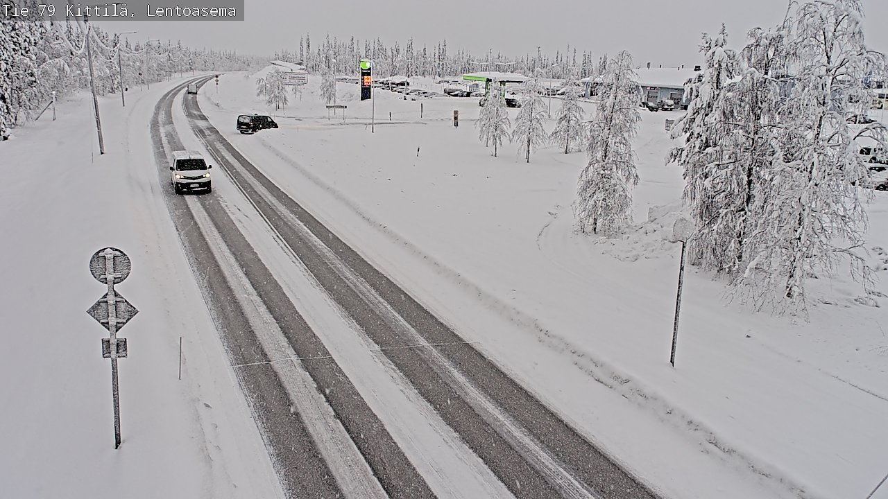 Weather Camera Image Road 79 Kittilä, Lentoasema, Kittilä, Lappi