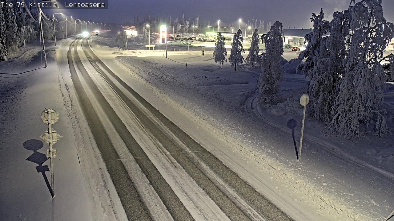 Kelikamerat Kuva Tie 79 Kittilä, Lentoasema, Kittilä, Lappi