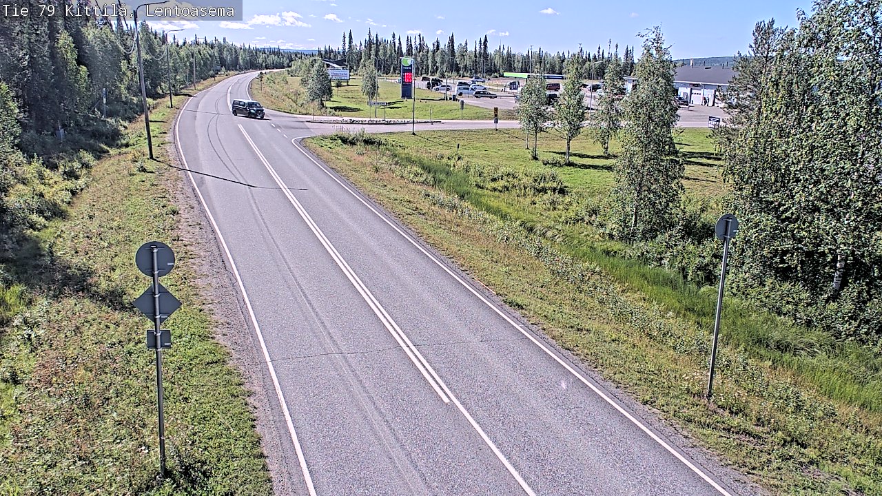 Weather Camera Image Väg 79 Kittilä, Lentoasema, Kittilä, Lappi