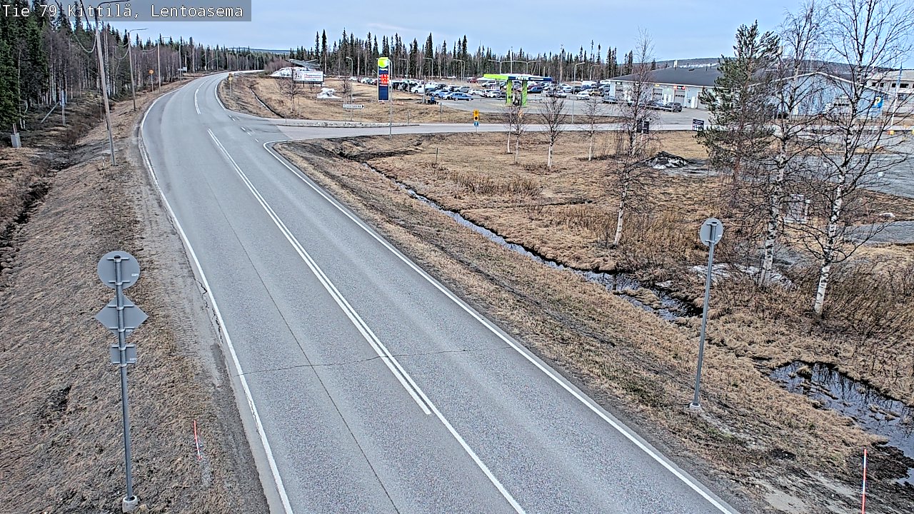Kelikamerat Kuva Tie 79 Kittilä, Lentoasema, Kittilä, Lappi