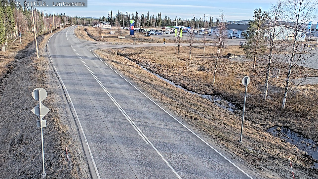 Kelikamerat Kuva Tie 79 Kittilä, Lentoasema, Kittilä, Lappi
