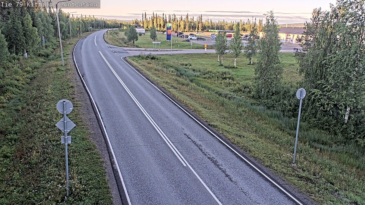 Weather Camera Image Road 79 Kittilä, Lentoasema, Kittilä, Lappi