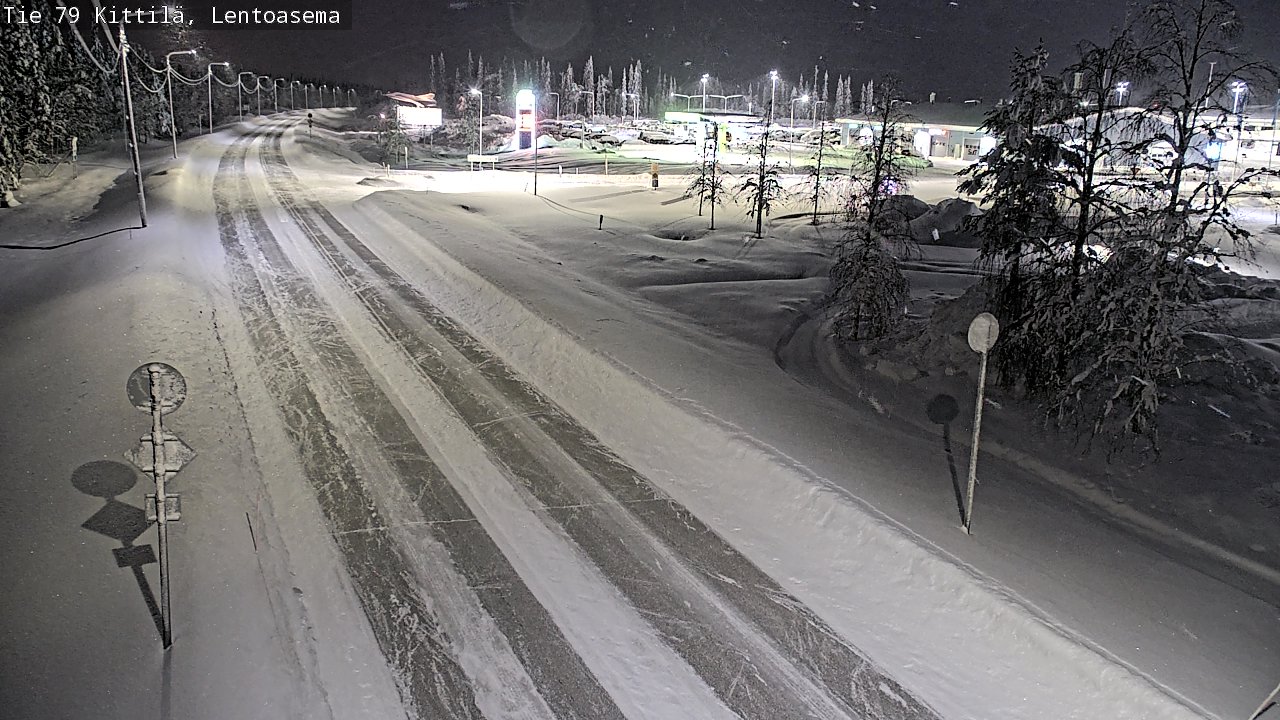Weather Camera Image Road 79 Kittilä, Lentoasema, Kittilä, Lappi