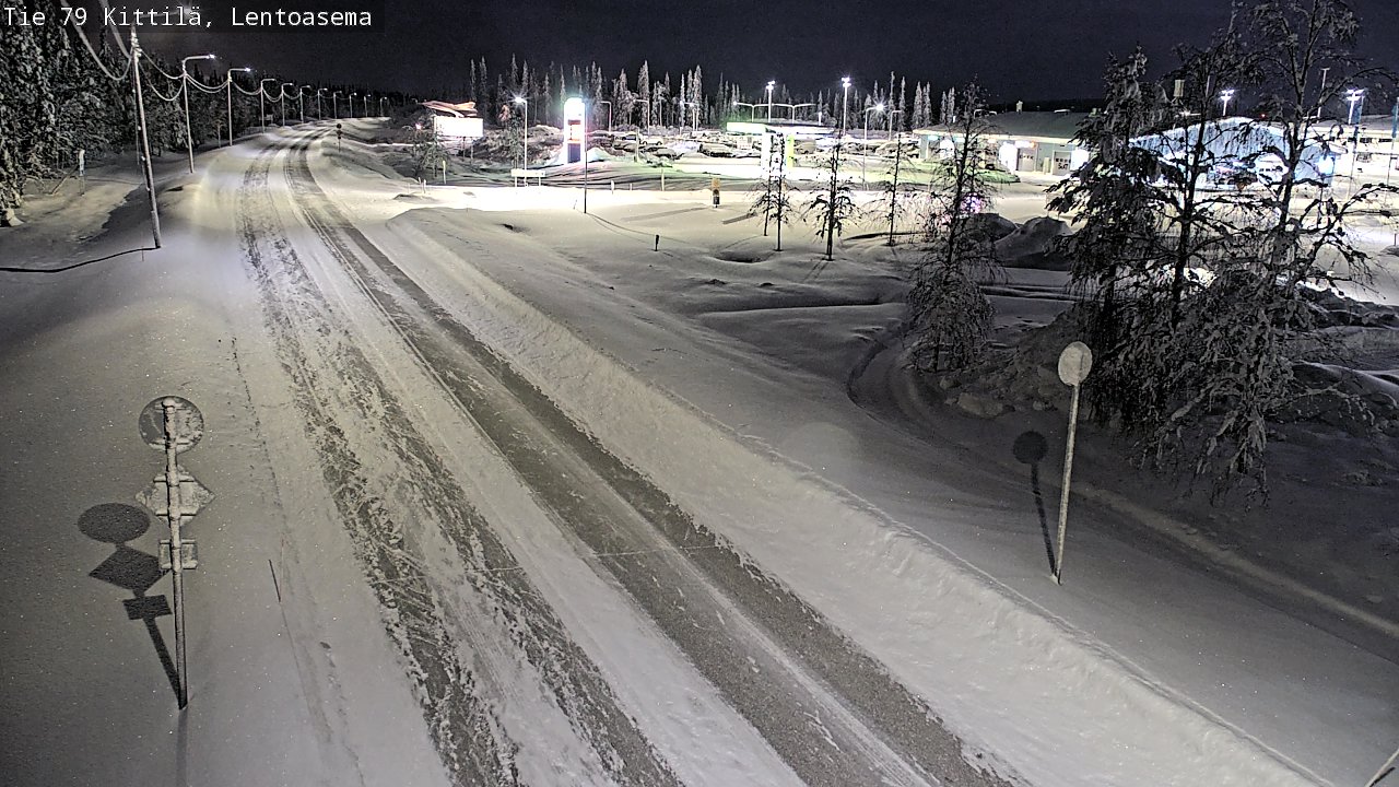 Weather Camera Image Road 79 Kittilä, Lentoasema, Kittilä, Lappi