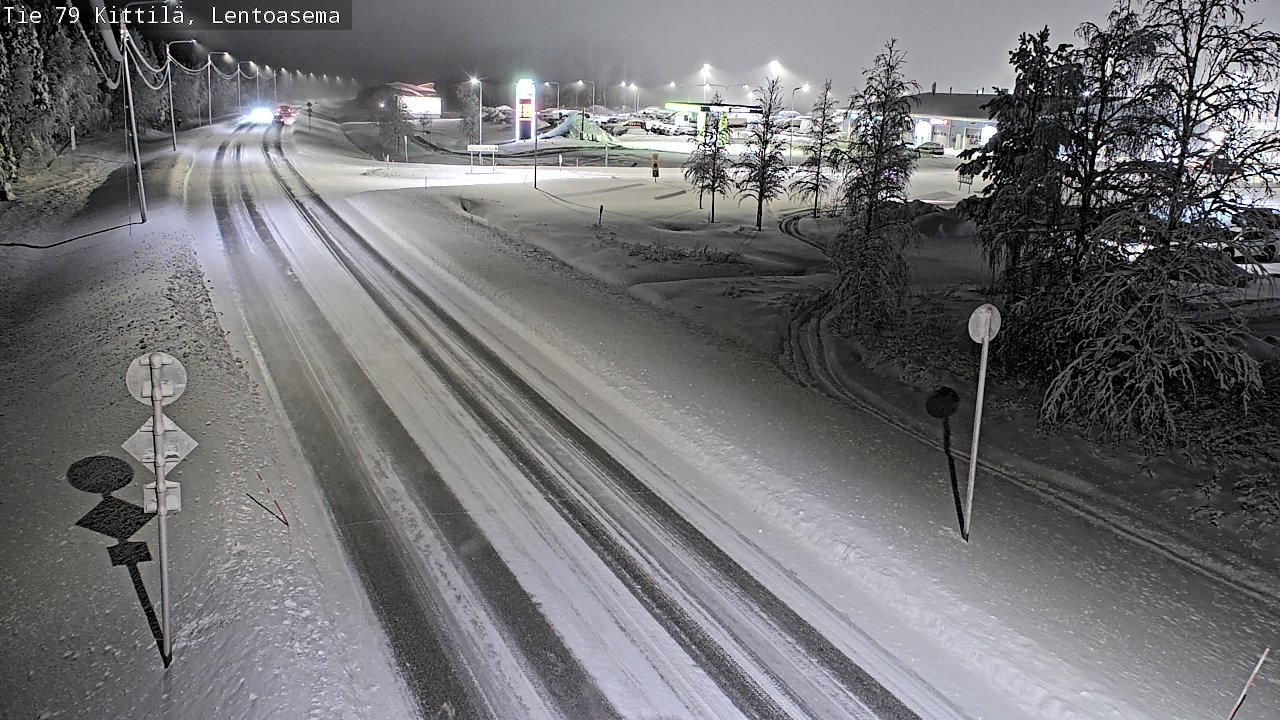 Weather Camera Image Väg 79 Kittilä, Lentoasema, Kittilä, Lappi