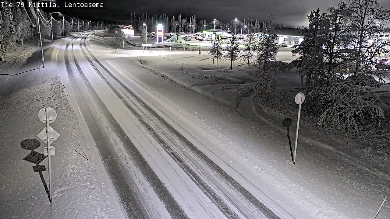 Weather Camera Image Väg 79 Kittilä, Lentoasema, Kittilä, Lappi