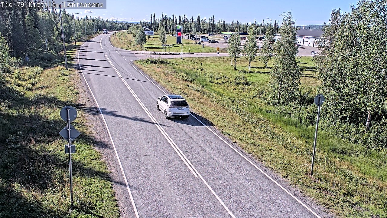 Weather Camera Image Väg 79 Kittilä, Lentoasema, Kittilä, Lappi